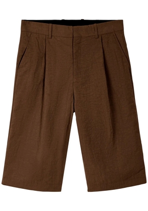 CamperLab pintuck tailored shorts - Brown