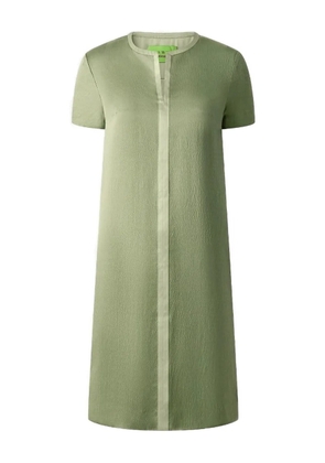 Shanghai Tang silk short-sleeve midi dress - Green