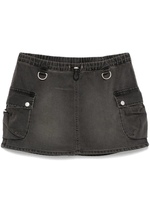 Coperni denim cargo mini skirt - Grey