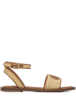 GUESS USA braided-strap flat sandals - Neutrals