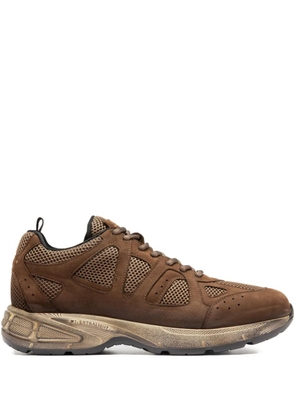 Officine Creative lace-up leather sneakers - Brown