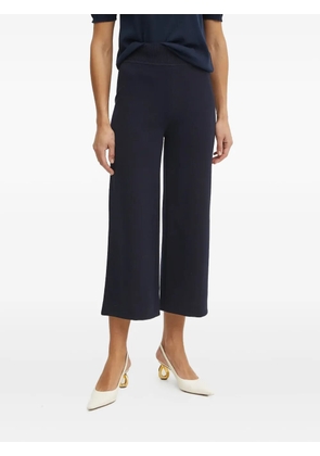 LUISA SPAGNOLI ribbed wide-leg trousers - Blue