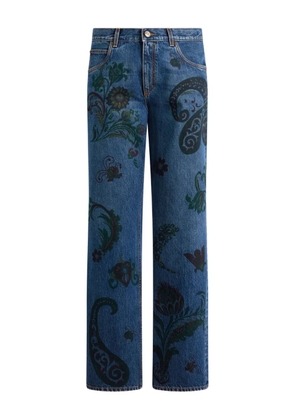 ETRO paisley print jeans - Blue