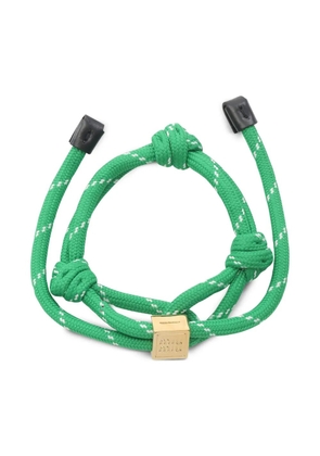 Miu Miu Pre-Owned logo-charm bracelet - Green