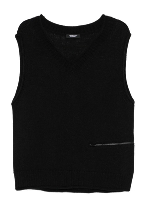 Undercover cashmere sleeveless sweater - Black
