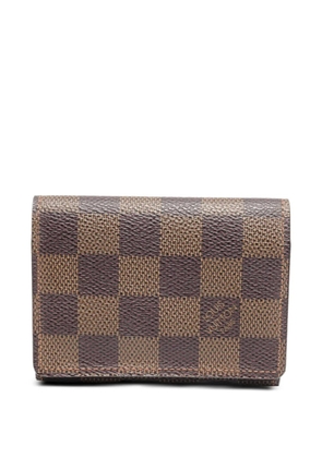 Louis Vuitton Pre-Owned 2001 Damier Ebène card holder - Brown
