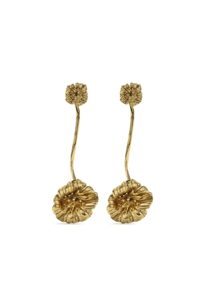 Goossens Fleur de Pavot pendant earrings - Gold