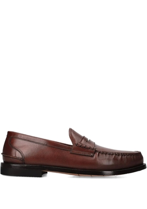 Premiata leather penny loafers - Brown