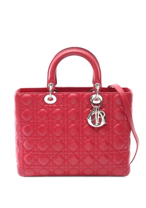 Christian Dior Pre-Owned 2000s Lady Dior leather handbag - Pink