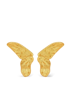 Oscar de la Renta butterfly earrings - Gold
