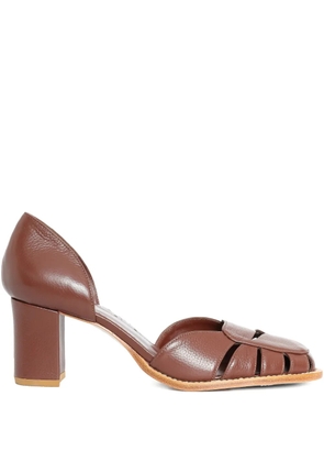 Sarah Chofakian 65mm Yosemite pumps - Brown