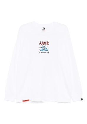 AAPE BY *A BATHING APE® screen-printed T-shirt - White