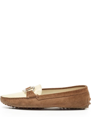 Tod's Vintage two-tone slip-on loafers - Brown