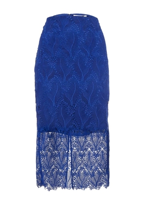 DVF Diane von Furstenberg lace pencil skirt - Blue