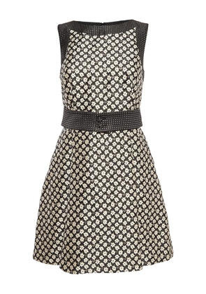 Red Valentino Vintage floral-print belted dress - Black