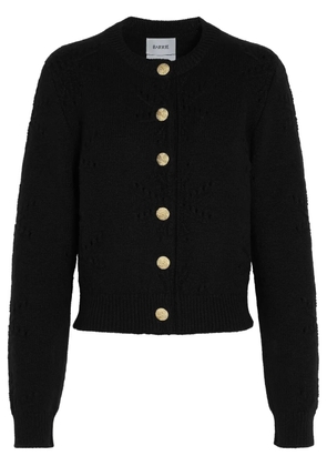 Barrie pointelle-motif cardigan - Black