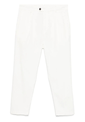 Eleventy tapered trousers - White