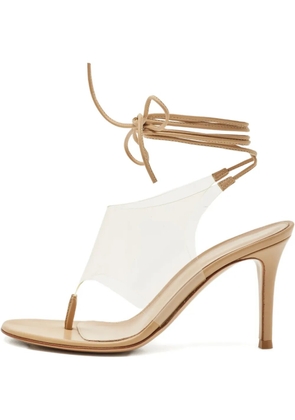 Gianvito Rossi wrap heeled sandals - White
