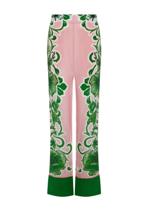 Borgo De Nor Havana floral-print trousers - Green