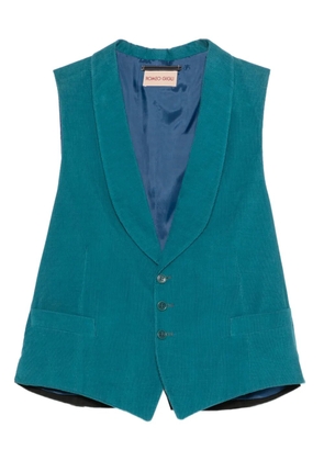 Romeo Gigli Pre-Owned 1990s shawl-collar gilet - Blue