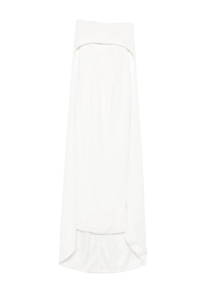 Vestiaire d'un Oiseau Libre off-the-shoulder cape dress - White