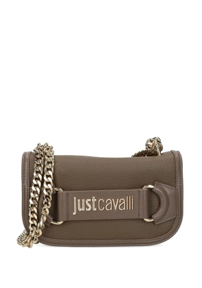 Just Cavalli logo-plaque cross body bag - Brown