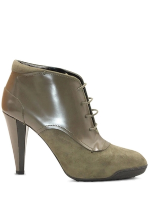 Tod's Vintage suede lace-up boots - Green