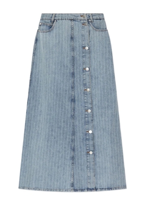 MUNTHE button-down denim skirt - Blue