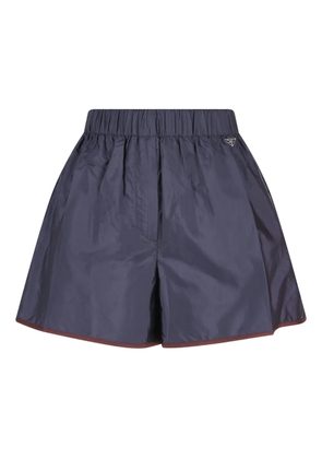 Prada triangle-logo shorts - Blue