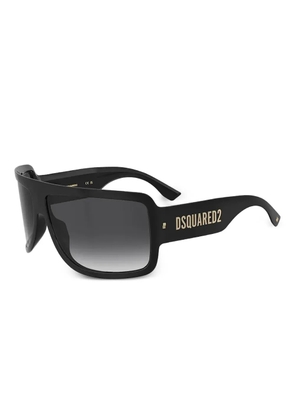 DSQUARED2 EYEWEAR logo rectangle-frame sunglasses - Black