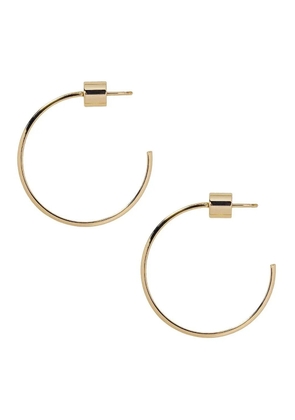 Jennifer Fisher 14K yellow gold Flat Thread hoop earrings