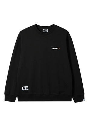 FINGERCROXX embroidered logo sweatshirt - Black