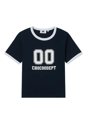 CHOCOOLATE number-print T-shirt - Blue