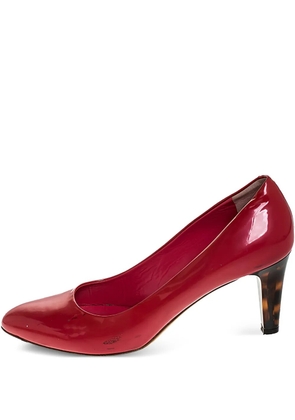 Bally 80mm patent-finish leather pumps - Pink