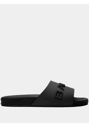 Bally logo-embossed slides - Black