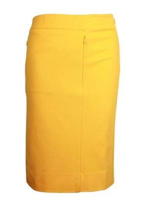 DVF Diane von Furstenberg dual-zip pencil skirt - Yellow