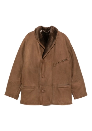 A.N.G.E.L.O. Vintage Cult 1980s shearling-collar coat - Brown