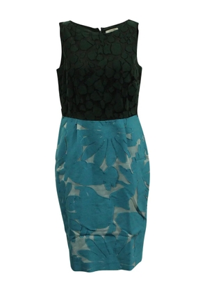 Max Mara floral-print colour-block mini dress - Blue
