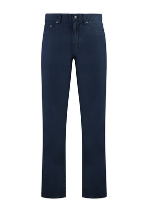 Gant logo-patch straight-leg jeans - Blue