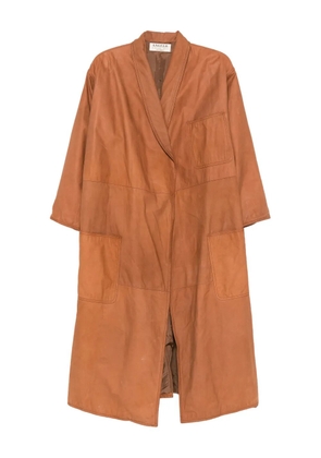 A.N.G.E.L.O. Vintage Cult 1980s pocketed panelled coat - Brown