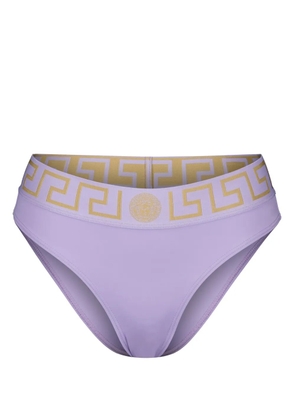 Versace Greca Border bikini bottoms - Purple