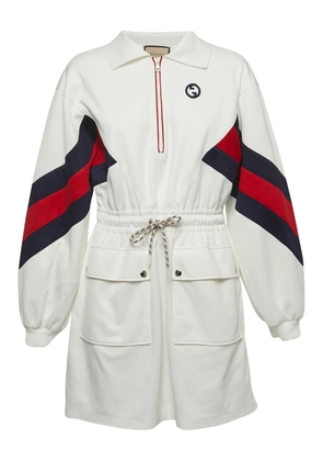 Gucci Pre-Owned drawstring-waist mini dress - White