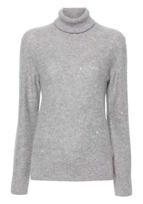Fabiana Filippi sequin embellished jumper - Grey