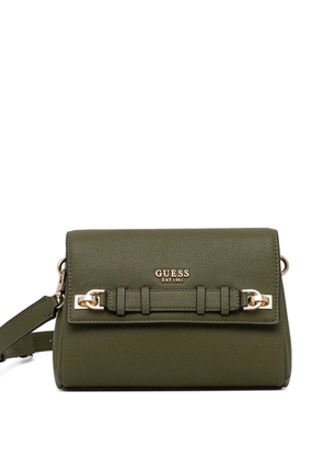 GUESS USA Gregoria logo-lettering shoulder bag - Green