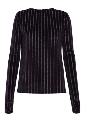 Amir Slama x Astrid striped top - Purple