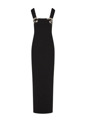 Rachel Gilbert embellished square-neck maxi gown - Black
