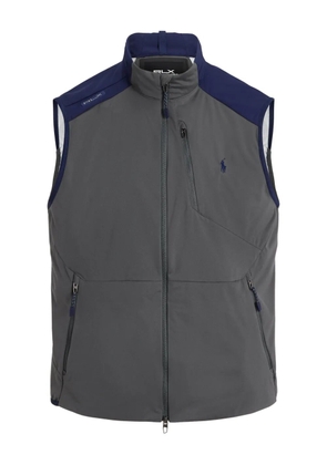 RLX Ralph Lauren colour-block zip-up gilet - Grey