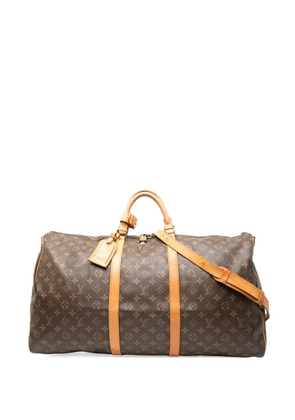 Louis Vuitton Pre-Owned 1986 Monogram Keepall Bandouliere 60 travel bag - Brown