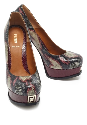Fendi Pre-Owned Fendista leather pumps - Black