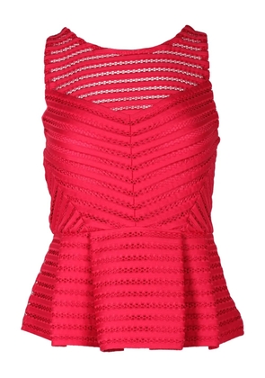 Maje sleeveless peplum top - Red